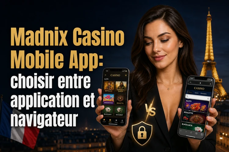 Madnix Casino Mobile App: choisir entre application et navigateur