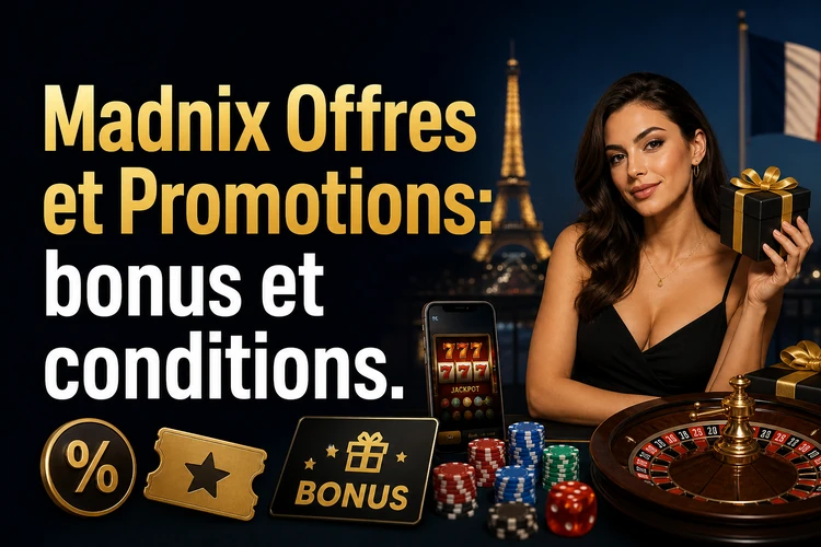 Madnix Offres et Promotions: bonus, codes et conditions à vérifier